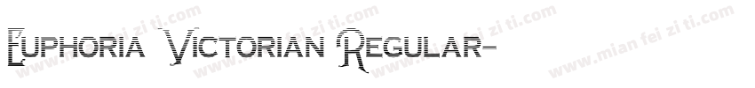 Euphoria Victorian Regular字体转换